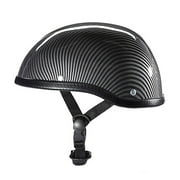 Ultra-Thin Comfortable Beanie Motorcycle Retro Half Helmets for Adults, 55-62cm